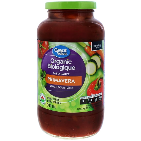 Great Value Organic Primavera Pasta Sauce