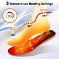 thumbnail image 4 of Hearth & Gear Heated Insole Rechargeable Outdoor Sports Warmer For ，APP Control Temperature Adjustable Rechargeable Warmers Full Heating & Cut To Fit Design For Desk Foot Pedal Leg Exercise Stationary, 4 of 4