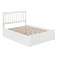 thumbnail image 1 of Pemberly Row Farmhouse Solid Wood Full Trundle Platform Bed in White, 1 of 7