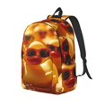 thumbnail image 1 of Vsdgher Sunglasses Yellow Duck Print Canvas Backpack Travel Rucksack Unisex Knapsack 15.7/17.7Inch Laptop Backpack for Work,College-Medium, 1 of 5
