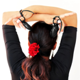 thumbnail image 2 of 1 Pair Spanish Castanets Flamenco Castanets with String Traditional Wood Hand Percussion Castanets(Black), 2 of 8