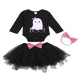 thumbnail image 3 of Barboteuse Imprimée Dessin Animé Halloween, Jupe en Tulle avec Bandeau, 3 of 9