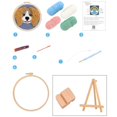 thumbnail image 4 of Punch Needle Kit DIY Needlework Yarn Pre Print Pattern Punch Stitching Animal Dog Embroidery for Adult Kid Starter A, 4 of 9