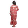 thumbnail image 4 of Moomaya Chemise de Nuit Boutonnée à Col Marin en Coton Imprimé pour Femmes, 4 of 5