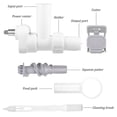 thumbnail image 4 of QUTETN Pasta Press Attachment 6 in 1 Pasta Maker Set for KitchenAid Stand Mixer  White, 4 of 10