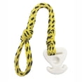 thumbnail image 4 of High-Strength Polyethylene Double-Braided Tow Rope Connector for Water Sports - 55cm Length, Yellow & Black Design - 25mm Diameter Hole, 6000lb Breaking Strength - Ideal for Tubing, Skiing, Towables, 4 of 5