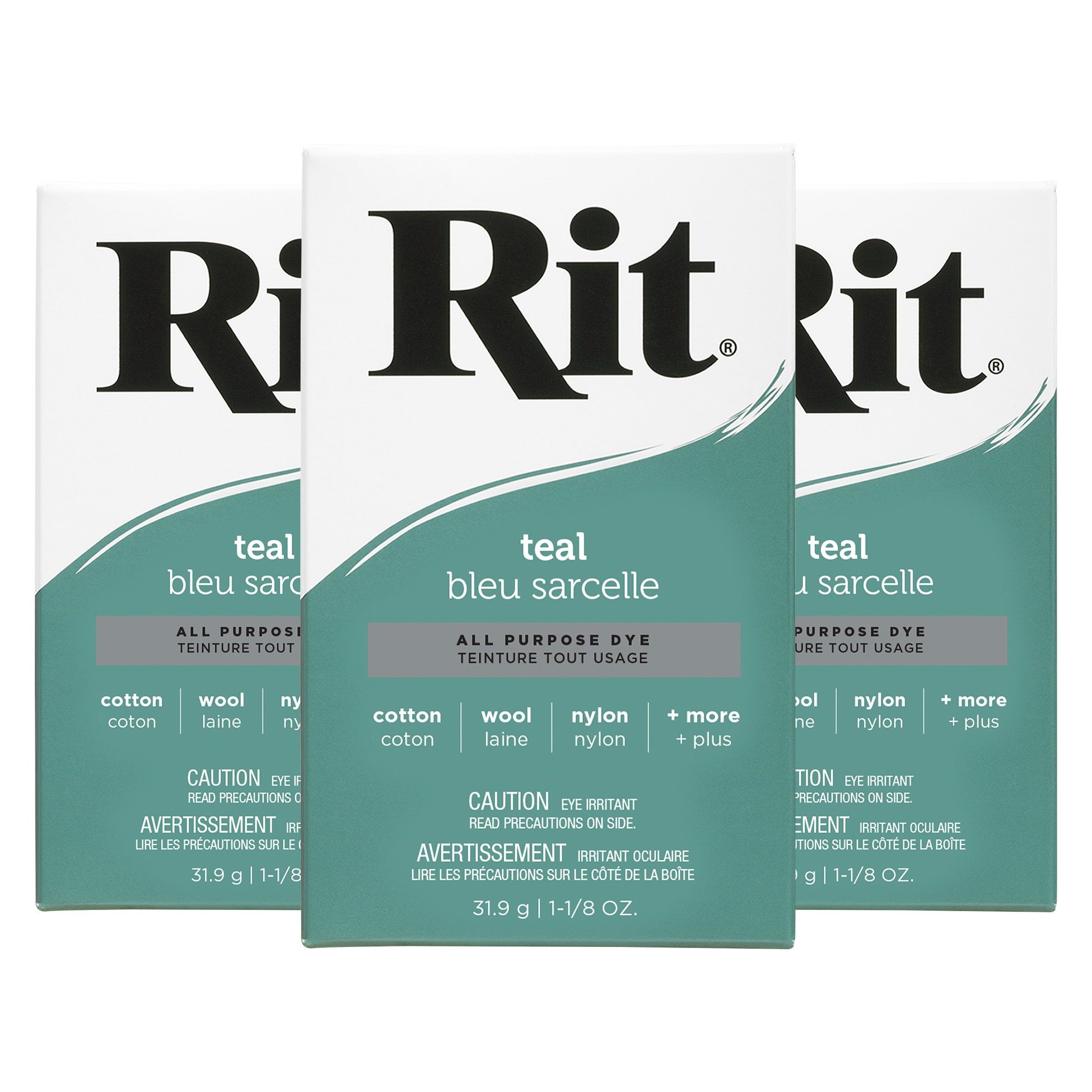 RIT All Purpose Powder Dye, Teal, 32 g (1.1 oz)