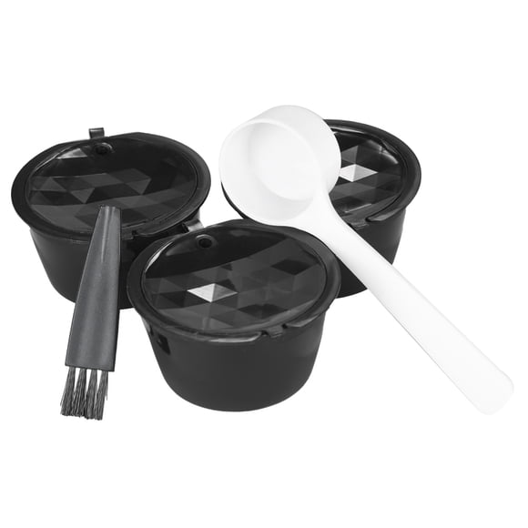 Labymos 3pcs/set Coffee Capsule Dolce Gusto Coffee Filter Reusable Dolce Gusto Coffee Capsule with Spoon