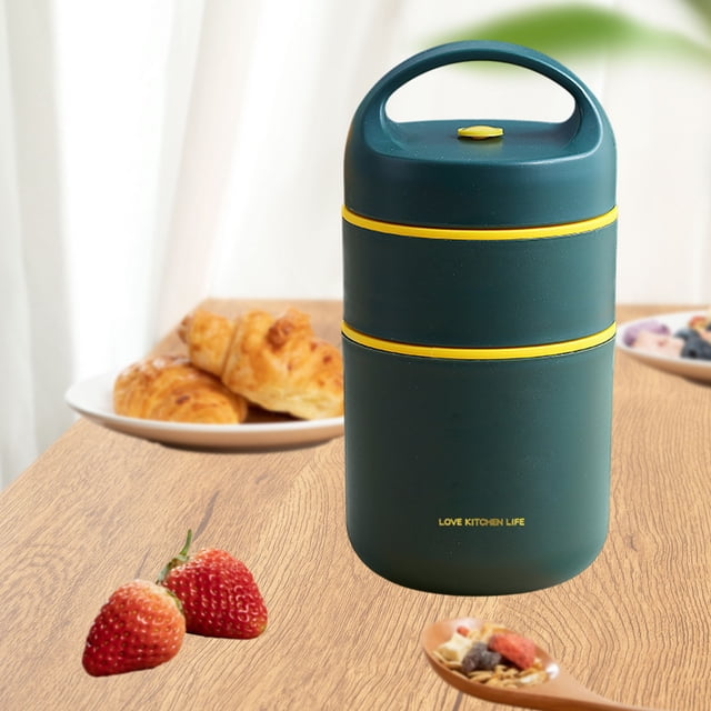 sdhkgrrt under $5 Insulated Lunch Box, Insulated Lunch Box Soup,Stainless Steel Food Jar,Portable Breakfast Thermos,Double Wall Food Container,Work Lunch Container