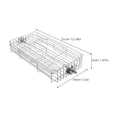 thumbnail image 2 of AMERTEER Grille Rotative Réglable pour Poisson, Agneau, Poulet, Ailes, Outil, Rôtissoire, Cage et Panier à Poisson pour Grillades en Plein Air et Camping, 2 of 8