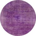 thumbnail image 1 of Ahgly Tapis Rond Abstrait Orchidée Violette pour Intérieur, 6 Pieds Rond, 1 of 6
