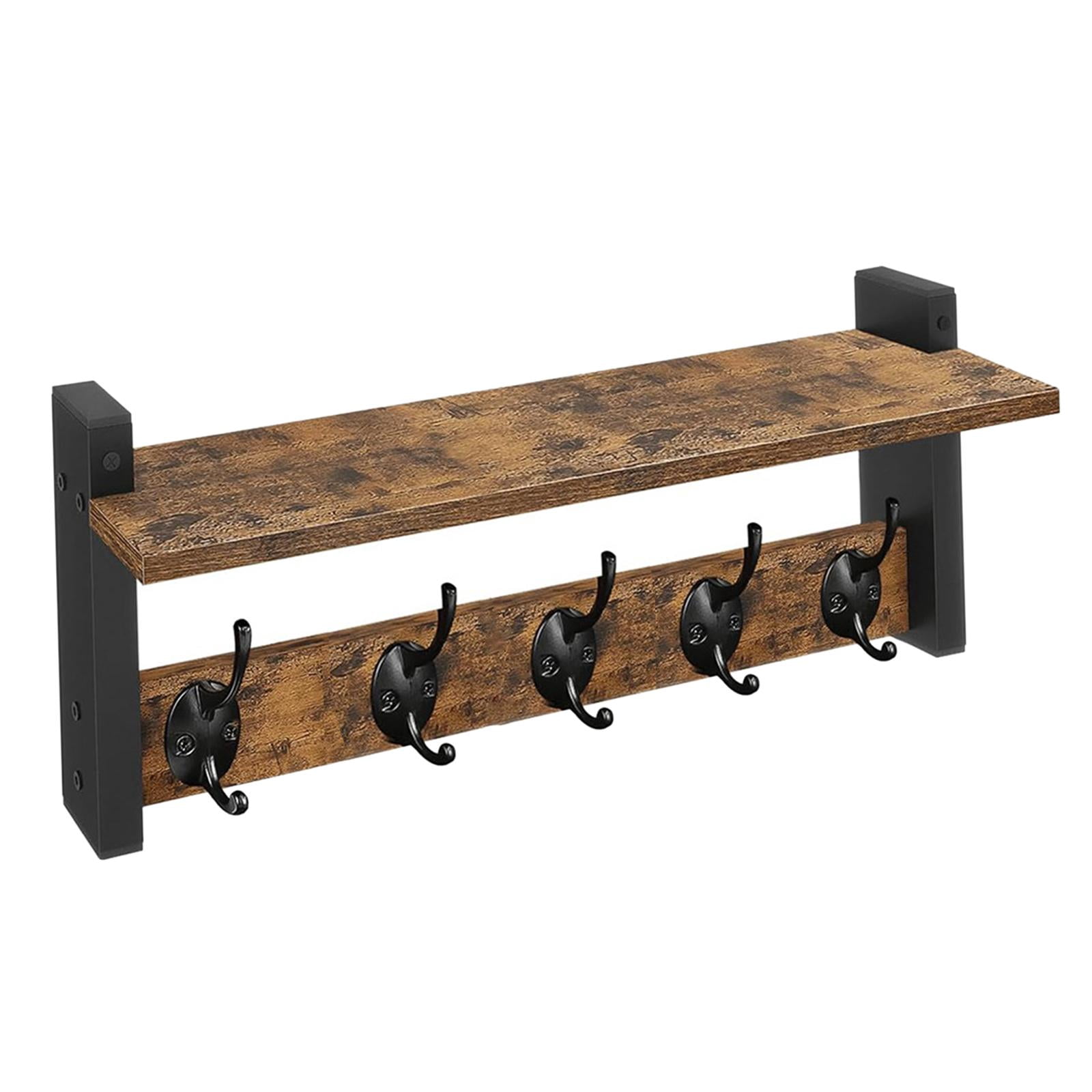 Slide Films Display Rack simhoa Coat Rack Wall Mount Wall Hooks with Shelf Towel Hanger for ...