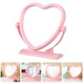 thumbnail image 2 of MasteelfCA Heart Shaped Tabletop Mirror Table Desk Vanity Makeup Mirror Portable Double-sided Mirror, 2 of 9