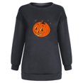 thumbnail image 4 of VEKDONE 2025 Liquidation Halloween Chandails pour Femmes Col Rond Tendance Décontracté Vintage Chandails à Imprimé Citrouille Coupe Ample Chandails à Manches Longues, 4 of 4