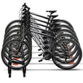 thumbnail image 2 of Gymax 5 Bike Bicycle Stand Parking Garage Storage Cycling Rack Black, 2 of 9