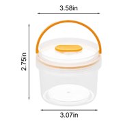 Bigersell Large Plastic Containers with Lids Discounts Durable Plastic Containers for Food Storage Rectangular Shape Recyclable Airtight Containers for Food Storage Plastic Food Containers
