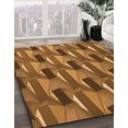 thumbnail image 3 of Ahgly Company Machine Washable Indoor Rectangle Transitional Saddle Brown Area Rugs, 3' x 5', 3 of 7