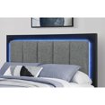 thumbnail image 4 of Emma Black-Gray Full Bed with LED and USB, 4 of 7