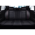 thumbnail image 4 of Maidao Car Seat Covers Full Set Leather for Honda for Ridgeline 2006-Present 5 Seats Water Resistant Front Rear Cushion Protector with Pillow and Headrest Black, 4 of 7