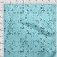 thumbnail image 4 of oneOone Rayon Aqua Blue Fabric Geometric Craft Projects Decor Fabric Printed By The Yard 56 Inch Wide, 4 of 5