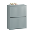 thumbnail image 2 of SoBuy 2 Flip-Drawers Shoe Cabinet Shoe Rack Shoe Storage Cupboard Organizer Unit FSR165-K-HG, 2 of 7