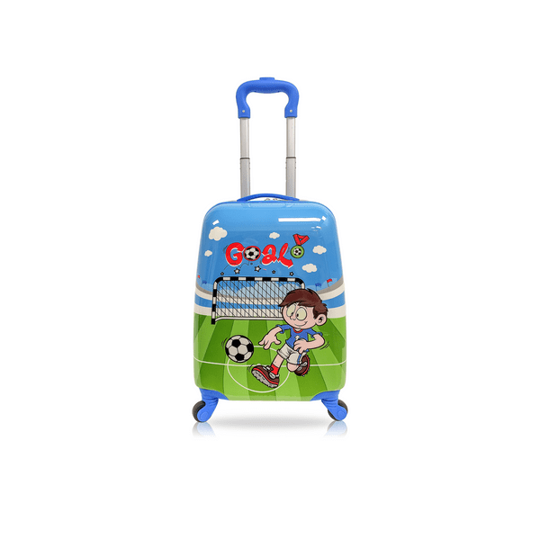 TUCCI Italy - Valise Rigide pour Enfants Soccer Star de 18 Pouces, Bagage Cabine pour Enfants