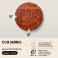 thumbnail image 2 of John Boos Bloc Rond de Hachage de Cerises Américain de 18 Po, 2 of 9