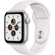 Restored Apple Watch Series SE (GPS, 40mm) Silver Aluminum Case with White Band 32GB - Very Good (Refurbished)