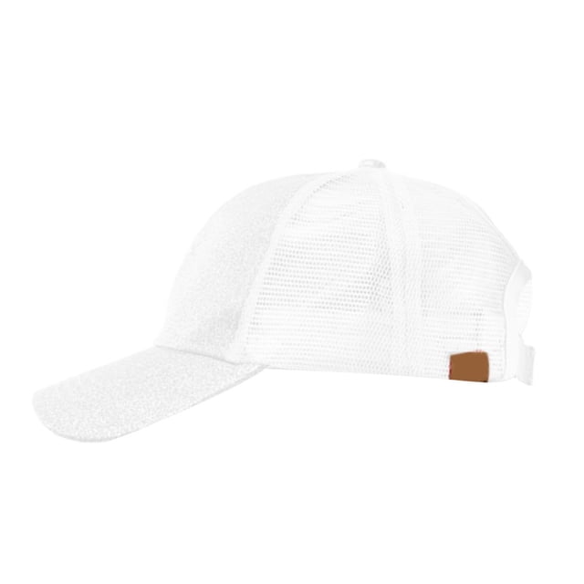 Mode Femmes Anti Soleil Paillettes Mesh Réglable Chapeau de Coton Casquette de Baseball