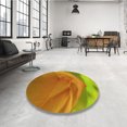 thumbnail image 4 of Ahgly Tapis d'Intérieur Lavable en Machine Carré Transitionnel Acajou Brun, 4 Pieds Carré, 4 of 7