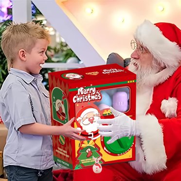 Musbetu Christmas Claw Machine Set for Kids Creative Egg Grabber Toy Egg Grabber Machine Dispenser Mini Arcade Candy Vending Machine Mini Vending Toy for Parties Gatherings