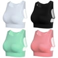 thumbnail image 1 of Women‘s Medium Support Cross Back Wirefree Removable Cups Yoga Sport Bra, 1 of 11
