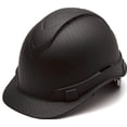 thumbnail image 1 of Pyramex Casquette Ventilée Style Ridgeline 4 Pt à Cliquet avec Suspension, Chapeau Rigide, Motif Graphite Noir, 1 of 4