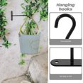 thumbnail image 2 of 4 Sets of Ceiling Planter Hooks Wall Mount Plants Hooks Multi-function Plants Hooks Ceiling Hooks, 2 of 8