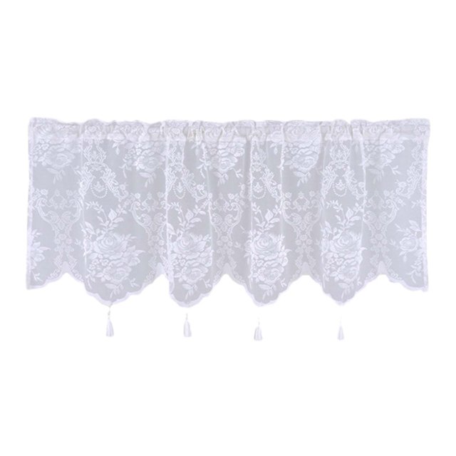 White Curtain Rod Household Screen Curtains Fine Woven Screen Curtains Through Rod Curtains