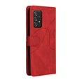 thumbnail image 2 of Étui pour Samsung Galaxy A52 5G Portefeuille en Cuir Flip Folio Support Vue Couverture - Rouge, 2 of 5