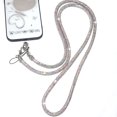 thumbnail image 3 of BandPlus Lanière de Bureau en Strass, Sangle d'Épaule 30 Pouces avec Fermoir en Métal et Porte-Clés, Lanière en Cristal pour Femmes, Carte d'Identité, Sangle pour Clés, Or, 3 of 9