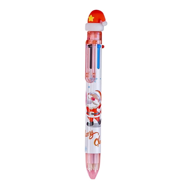 RYRDWP Stylo-Bille de Noël à 6 Couleurs à Pression Marqueur Multifonction Couleur 2 ml
