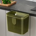 thumbnail image 2 of WRKEKC Clearance Sealed Lid Wall Trash Can, Hanging Under Cabinet Waste Bin, Kitchen Bathroom Odor Control Garbage Container, Large Opening, 4 Color Options, 2 of 6