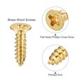 thumbnail image 4 of Unique Bargains M3x12mm Brass Wood Screws, Phillips Flat Head Self Tapping Connector 50Pack, 4 of 5