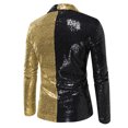 thumbnail image 2 of Costume à Paillettes pour Hommes, Robe à un Bouton, Costume de Performance, Veste à Col à Revers à Manches Longues, 2 of 3