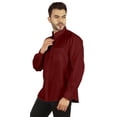 thumbnail image 4 of Bestman Long Sleeve Cotton Flex Shirt For Mens Button Downt W/ Patch Pocket Office Wear, 4 of 7