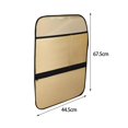 thumbnail image 3 of jinwen Back Seat Protector Kick Mat Interior Accessories Easy Cleaning Portable Beige Full, 3 of 9