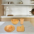 thumbnail image 3 of 8-Piece Wheat Straw Tableware Set - Eco-Friendly Plates, Bowls, Utensils for Outdoor Dining, 3 of 7