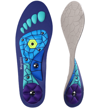 Okaka Magnetic Insoles Arch Support Inserts for Flat Feet, Orthotics Insole Massage for Men Woman Standing All Day,S