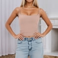 thumbnail image 2 of Women's Everyday Layering Tank Top with Adjustable Straps and Removable Padding for Casual Wear and, 2 of 6