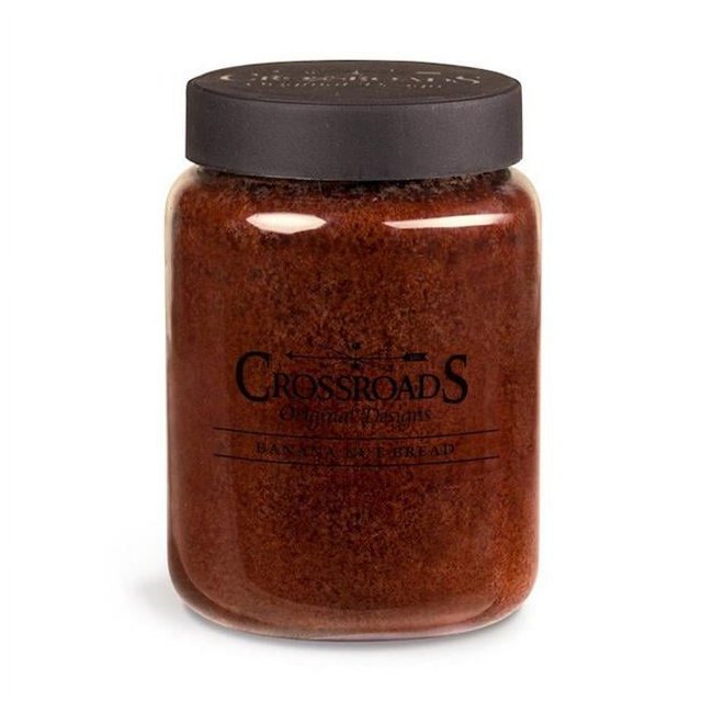 Crossroads Original Designs 245537 26 oz Banana Nut Bread Candle-Jar