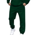 thumbnail image 1 of Pisexur Mens Sweatpants 2024 Solid Color Workout Jogging Athletic Pants ​Elastic Waist Drawstring Straight Leg Sweatpants Loose Elastic Bottom Casual Pants with Pockets, 1 of 5