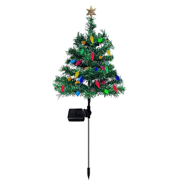 Christmas Decorative Garden Lights Christmas Tree LED Solar Lights Courtyard Decoration LED Lights Garden Courtyard Decoration Smart Light Bulbs That Work with 100w Lamp for Living Room Modern Outdoor