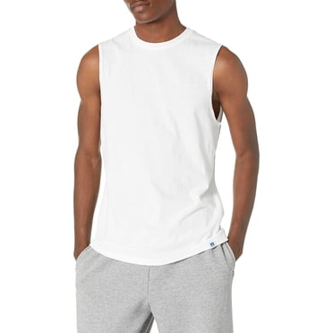 Russell Athletic T-Shirt Essentiel pour Hommes, Blanc, Grand